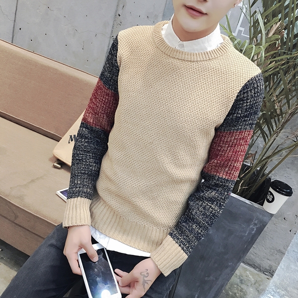 Мъжки пуловери с изчистен дизайн и микс модели в зимни червени зелени сини сиви черни