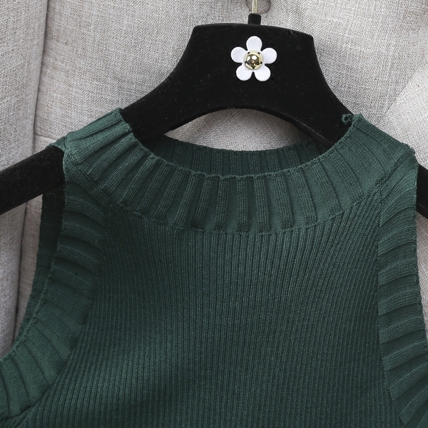 Κυρίες πλέξιμο καθημερινά φόρεμα με μακριά μανίκια σε 3 χρώματα