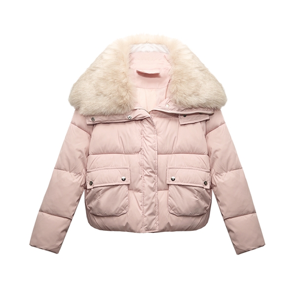 κοντό σακάκι των γυναικών τακτοποιημένα σε τρία χρώματα - μαύρο, ροζ και λευκό