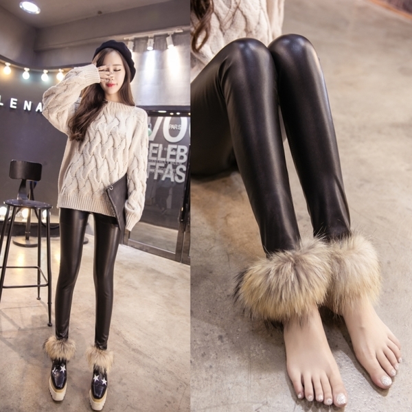 Οι γυναίκες δερμάτινο κολάν βελούδο δύο μοντέλα με φτερά και μαργαριτάρια