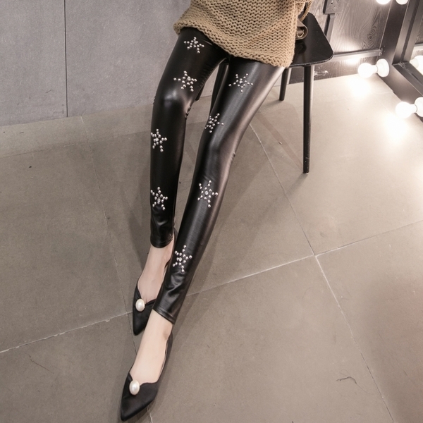 Οι γυναίκες δερμάτινο κολάν βελούδο δύο μοντέλα με φτερά και μαργαριτάρια