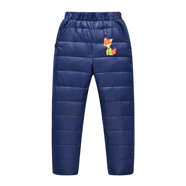 Παιδικά μακρύ και ζεστά χειμωνιάτικα παντελόνια μαύρο, μπλε και κόκκινο χρώμα