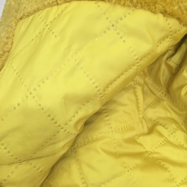 Βαμβακερό παλτό για κορίτσια με ροζ και τζίντζερ