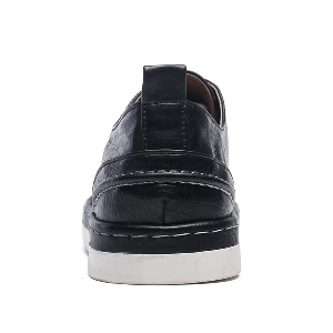 Мъжки ежедневни обувки с връзки - сив, черен, син и кафяв цвят.