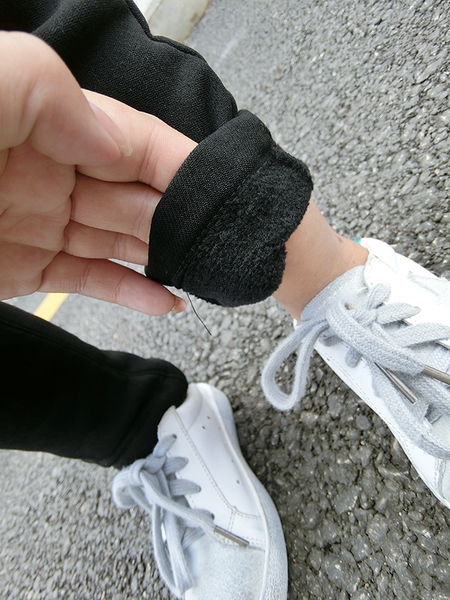 Детски клин за момичета - еластичен, с висока ластична талия, задни джобове в черен цвят