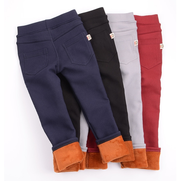 Παιδικά  ελαστικά παντελόνια  spandex για τα κορίτσια -λεπτός τύπος σε  μαύρο, γκρι, σκούρο γκρι και κόκκινο χρώμα