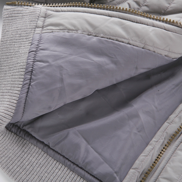 Παιδικό κοντό μπουφάν με φερμουάρ για αγόρια, με O-κολάρο, μαύρο και γκρι χρώμα