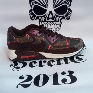 Мъжки маратонки Nike Air Max 90 Brown/Red/Black/White Camouflage 2015