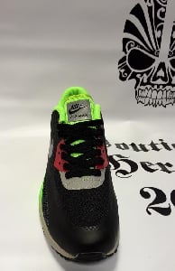 Мъжки маратонки Nike Air Max 90 LUNARLON Black/Grey/Purple/Electric Green/Red 2015