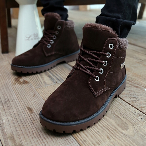 Стилни зимни велурени боти с връзки в черен, зелен и кафяв цвят и лека платформа