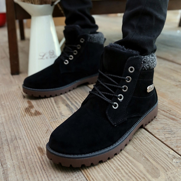 Стилни зимни велурени боти с връзки в черен, зелен и кафяв цвят и лека платформа