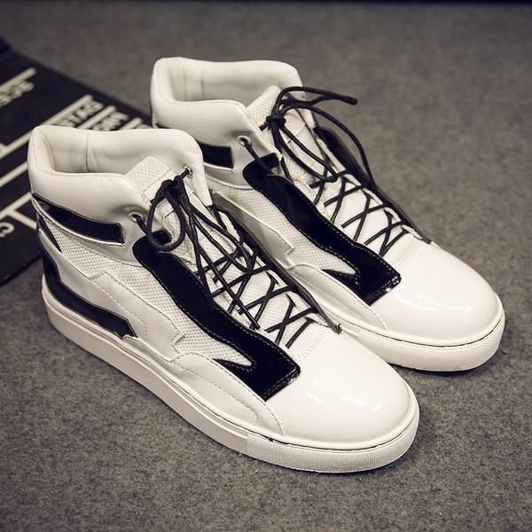 Зимни мъжки стилни кецове в няколко разцветки - бял и черен с връзки