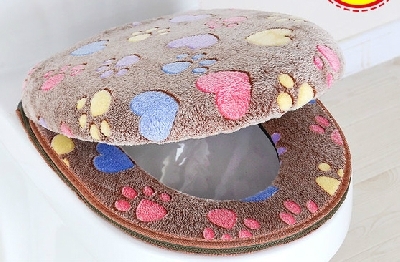 Дебела плюшена водоустойчива възглавница за тоалетна