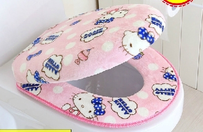 Дебела плюшена водоустойчива възглавница за тоалетна