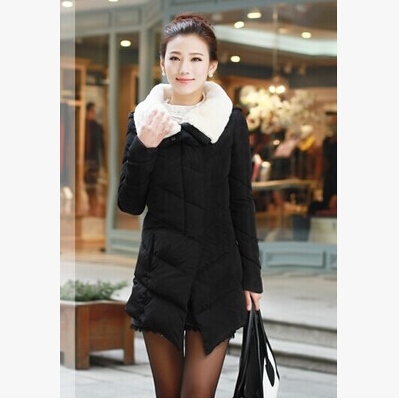 Дамско дълго яке с пухена яка и качулка черно, виненочервено, зелено, оранжево, светлосиньо