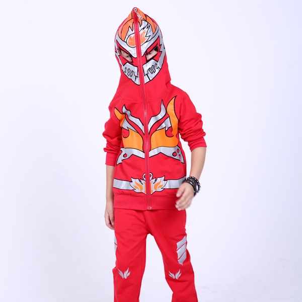 Детски хит анимационен комплект за момчета - червен и син - есенни и пролетни модели и подплатени с кадифе зимни модели