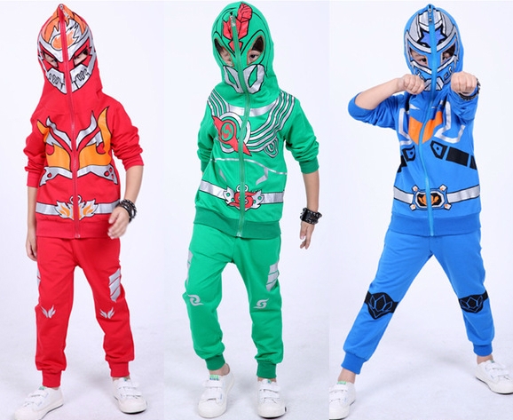 Детски хит анимационен комплект за момчета - червен и син - есенни и пролетни модели и подплатени с кадифе зимни модели