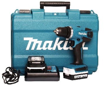 Makita Бормашина винтоверт DF347DWE + комплект аксесоари Makita 60 бр P-90358