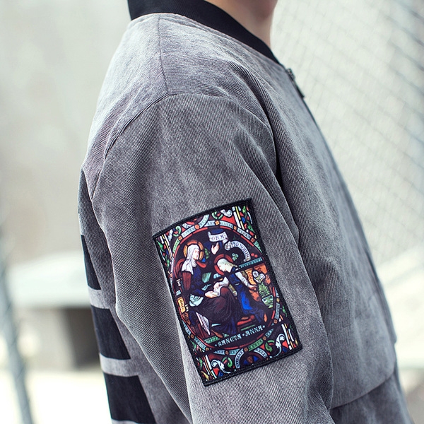 Мъжки зимни дебели якета с кадифена подплата черни и сиви големи и малки размери