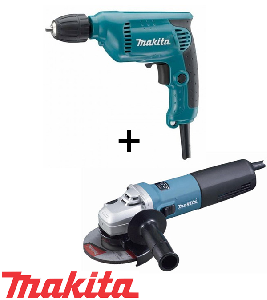 Makita 9565CVR Ъглошлайф ф 125 мм  + Makita 6413 Бормашина