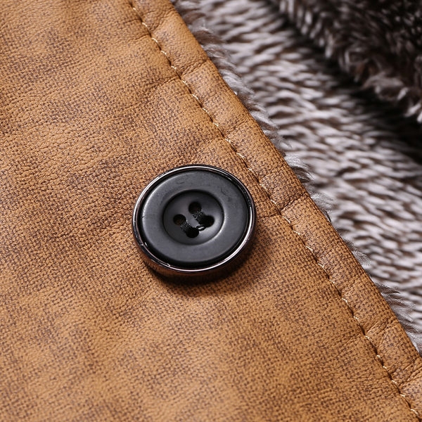 Мъжки якета от изкуствена кожа и кадифена подплата в няколко цвята кафяви, черни и сиви