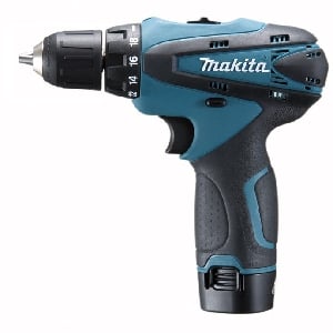 Makita Винтоверт-бормашина акумулаторен DF330DWE + Накрайник с магн.държач к-кт P-45272