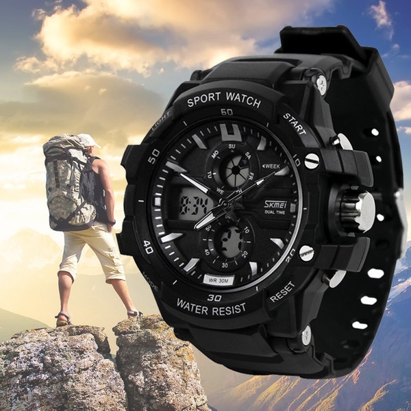 Спортни мъжки часовници с гумени каишки. 