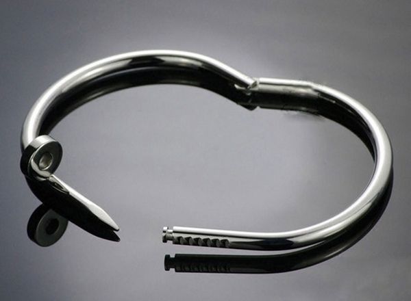 Βραχιόλι από χάλυβα με ροζ, χρυσό, ασημί και μαύρο φινίρισμα - κατάλληλο για άνδρες και γυναίκες.