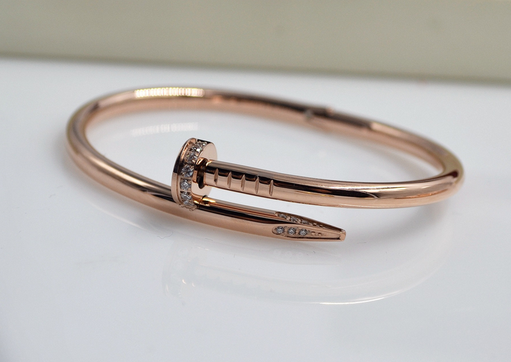 Βραχιόλι από χάλυβα με ροζ, χρυσό, ασημί και μαύρο φινίρισμα - κατάλληλο για άνδρες και γυναίκες.