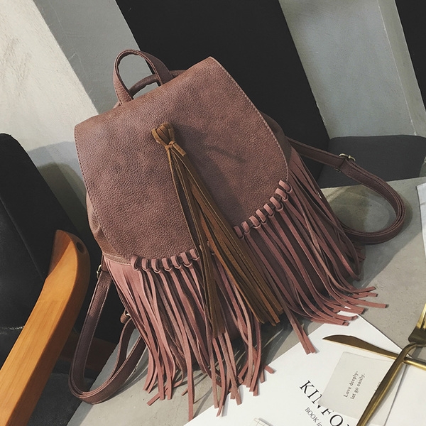 Дамска раница с ресни - индианска принцеса