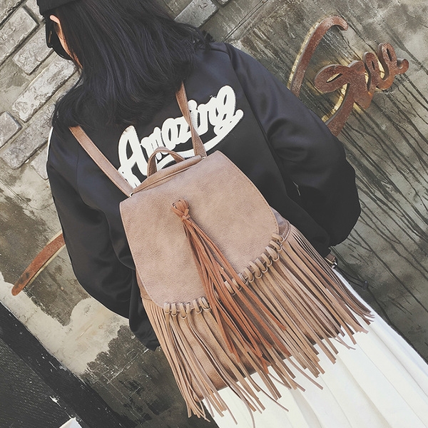 Дамска раница с ресни - индианска принцеса