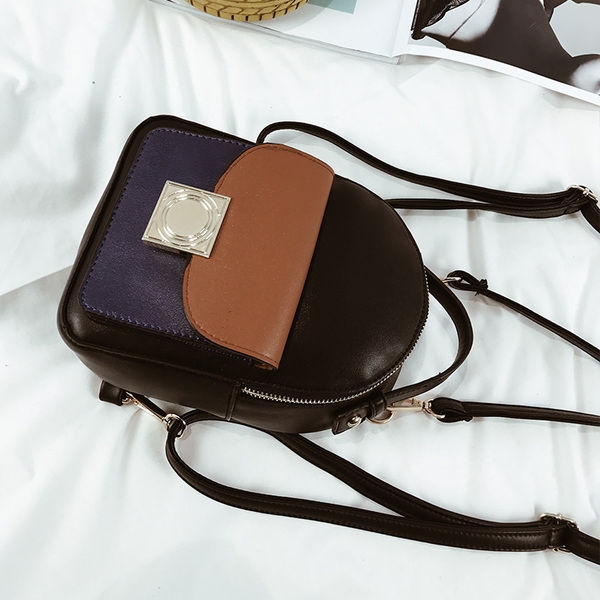 Дамски мини раници с метално закопчаване в различни цветове