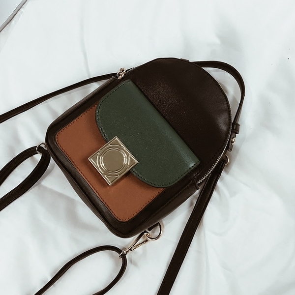 Дамски мини раници с метално закопчаване в различни цветове