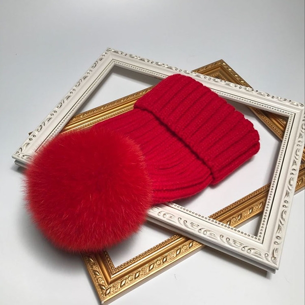 Дамски стилни шапки за жени и деца с пух, който се сваля, в тъмносин, сив, кафяв, бежов, червен и розов цвят