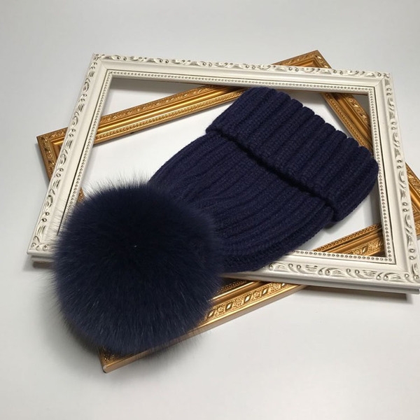 Дамски стилни шапки за жени и деца с пух, който се сваля, в тъмносин, сив, кафяв, бежов, червен и розов цвят