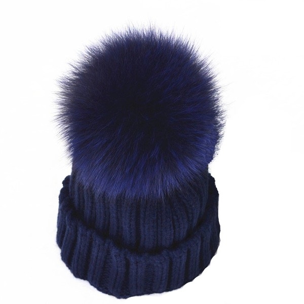Дамски стилни шапки за жени и деца с пух, който се сваля, в тъмносин, сив, кафяв, бежов, червен и розов цвят