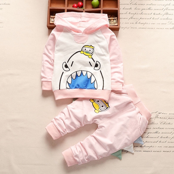 Пролетни модели детски комплекти блузка с дълъг ръкав и панталон: 10 различни модела