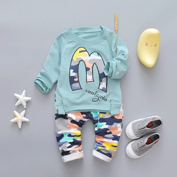 Пролетни модели детски комплекти блузка с дълъг ръкав и панталон: 10 различни модела