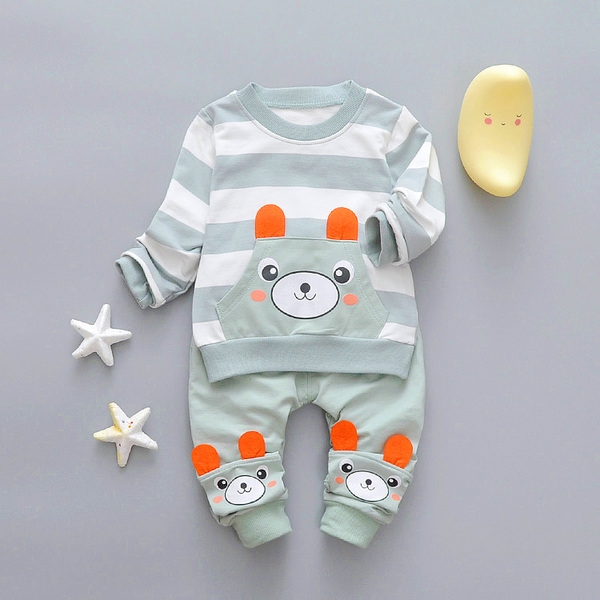 Пролетни модели детски комплекти блузка с дълъг ръкав и панталон: 10 различни модела