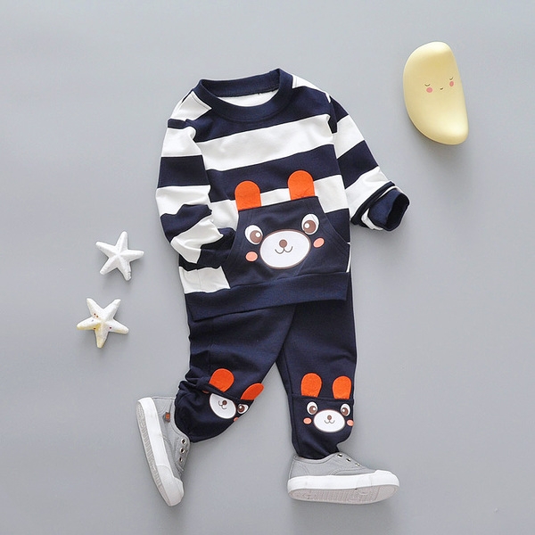 Пролетни модели детски комплекти блузка с дълъг ръкав и панталон: 10 различни модела