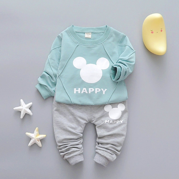 Пролетни модели детски комплекти блузка с дълъг ръкав и панталон: 10 различни модела