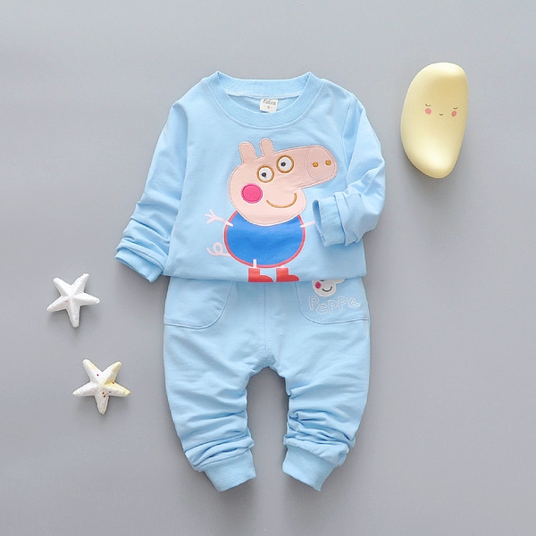 Пролетни модели детски комплекти блузка с дълъг ръкав и панталон: 10 различни модела