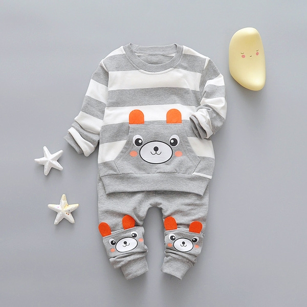 Пролетни модели детски комплекти блузка с дълъг ръкав и панталон: 10 различни модела