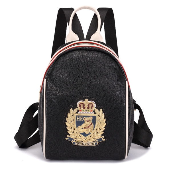 Дамска ежедневна раница в черен цвят