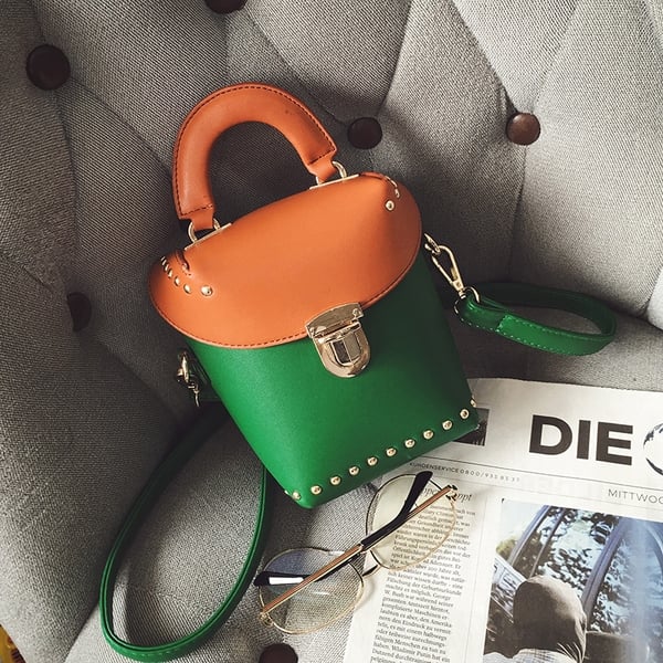 Дамска пролетна малка чанта с допълнителна дълга дръжка