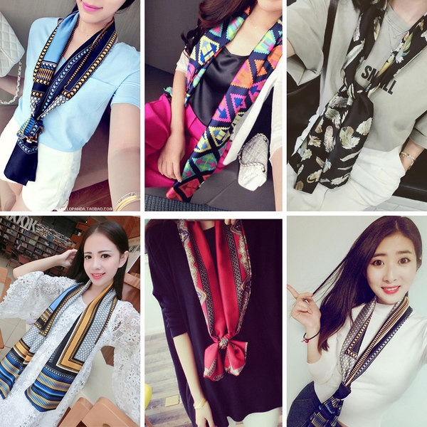 Стилни дамски шалове в разнообразни цветови гами - няколко вида