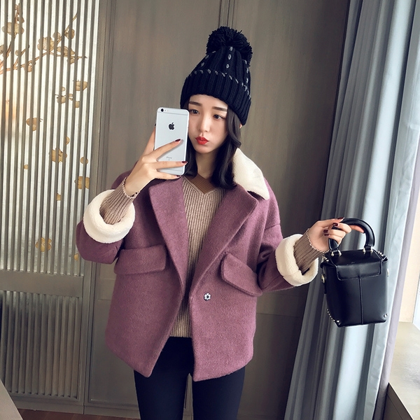 Дамско късо дебело палтенце в четири свежи цвята. 