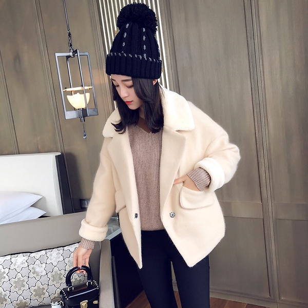 Дамско късо дебело палтенце в четири свежи цвята. 