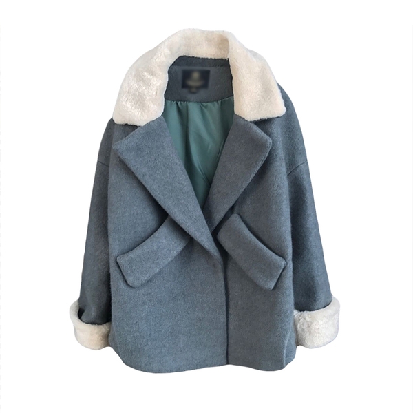 Дамско късо дебело палтенце в четири свежи цвята. 