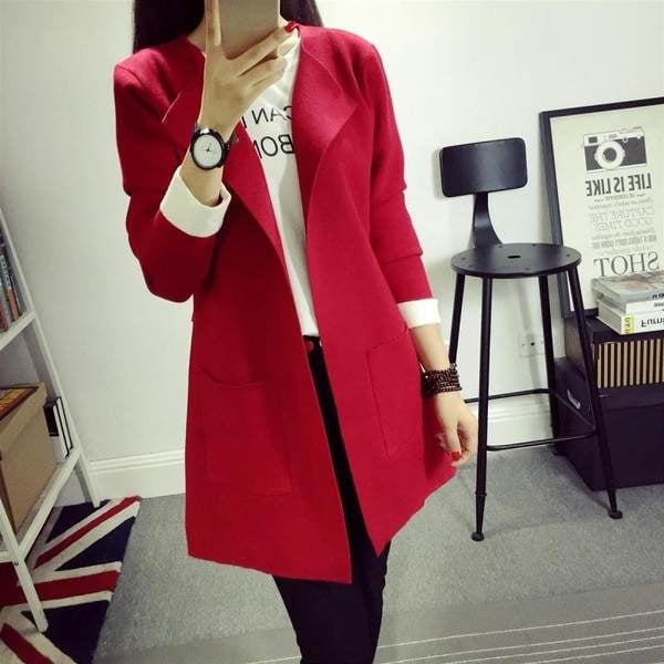 Дамски елегантни проелтно-есенни палта: 6 цвята